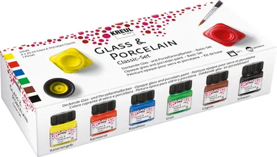 Produktbild von KREUL Porzellanfarbe "Porcelain brillant" Creativset