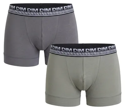 Produktbild von DIM 2er-Pack Herren-Boxershorts aus elastischer Baumwolle mit Passform AD202CS