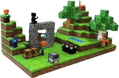 Obrázek produktu pro Magnetická sada kostek Minecraft 377ks + 12 figurek a samolepky.