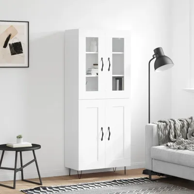 Produktbild von vidaXL Highboard Weiß 69,5x34x180 cm Holzwerkstoff