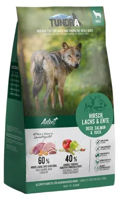 Image de Tundra DOG croquettes cerf, canard, saumon 11,34kg
