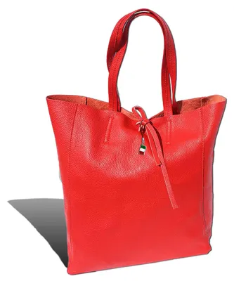 Imagen del producto de Florence, bolso de mano de cuero genuino, color rojo, 30x35x15 cm, para mujer, modelo D2OTF112R