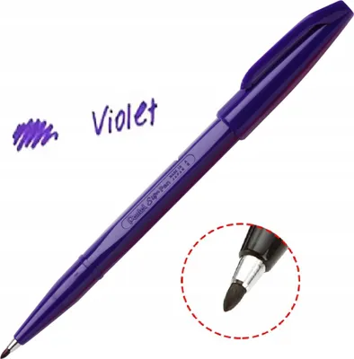 Produktbild von Pentel S520-V, Blau, Violett, Rund, 0,8 mm, 1 Stück(e)
