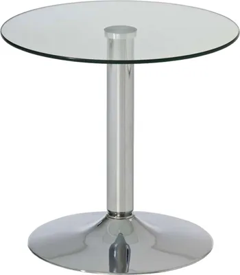 Produktbild von Beistelltisch CP572, Telefontisch Loungetisch, Glasplatte, Ø=50cm