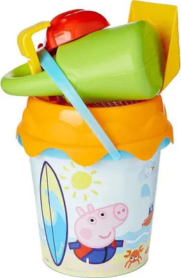 Produktbild von Smoby Peppa Pig Peppa Eimerganitur, Sandspielzeug-Set, Mehrfarbig