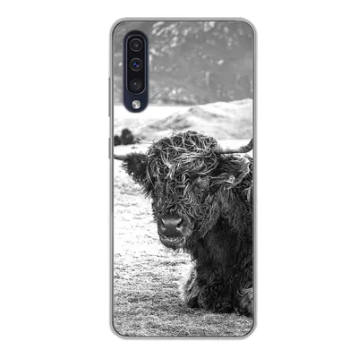 Produktbild von MuchoWow® Handyhülle Schutzhülle Hülle für Samsung Galaxy A50 Schottischer Highlander - Berg - Tiere Silikon Softcase Handy Hülle - Mobiltelefonhülle