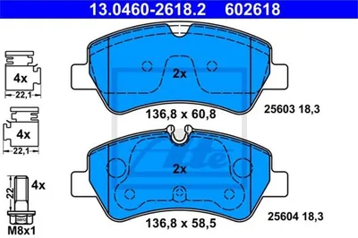 Image de Plaquettes de frein ATE pour Ford Tourneo Transit