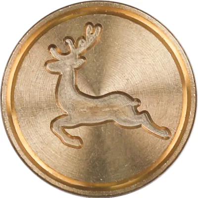 Produktbild von Jacques Herbin 3x Siegelplatte aus Messing, ø24mm - Rentiere 40406T