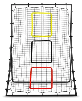 Produktbild von Baseball Softball Trainingsnetz - Rebounder - 183 x 122 cm - 3 Zielzonen - Pitching- & Fielding-Trainer - Für Kinder