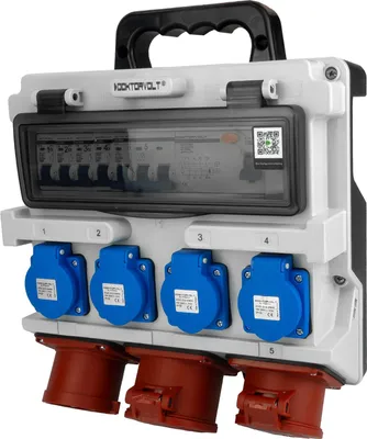 Obrázok produktu pre Rozvádzač TR 1xIN32/1x32/1x16/4x230 Rozvádzač RCD istič Doktorvolt DV-5305-D