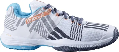Produktbild von Babolat Sensa Padel-Tennis Padelschuhe Sportschuhe weiß/blau/orange 31S23757-1085, Schuhgröße:38 EU