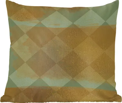 Produktbild von MuchoWow® Zierkissen Sofakissen Wohnzimmer Dekokissen 45x45 cm Muster - Quadratisch - Grün - Schlafpolster - Polster für das Sofa