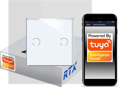 Zdjęcie produktu dla Włącznik Dotykowy 2 obw. ZigBee TUYA RTX SH# bez N