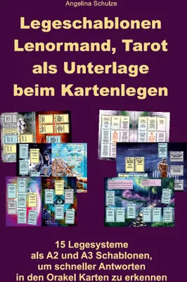 Produktbild von Legeschablonen Lenormand, Tarot als Unterlage beim Kartenlegen