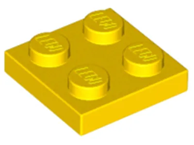 Zdjęcie produktu dla Lego® 2x2 płytki 3022 - 1 sztuka żółta