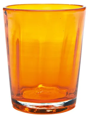 Immagine prodotto di Zafferano Set 6 Bicchieri Tumbler Serie Bei Colore Arancione in Vetro Soffiato a Mano Volante Alta Qualità Artigianale per Tavola Elegante