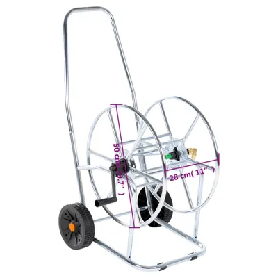 Image de Chariot d'enrouleur pour tuyau de 80 m 3/4" acier