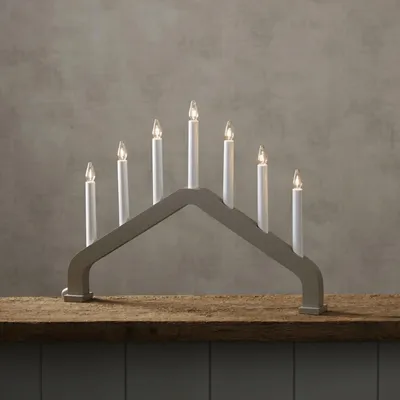 Produktbild von Star Trading 230-22, Leichte Dekorationsfigur, Beige, IP20, Weiß, 7 Glühbirne(n), E10