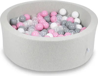 Obrázok produktu pre Sušiak 90x30cm svetlosivý s 200 guľôčkami: priehľadný, biely, sivý, púdrovo ružový