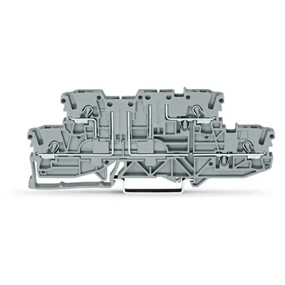 Immagine prodotto di Morsetto doppio a doppio piano WAGO; L/L; per guida di montaggio 35 x 15 e 35 x 7,5; grigio 2002-2941
