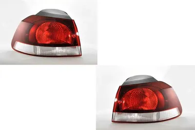 Immagine prodotto di Johns, fanale posteriore combinato, compatibile con VW Golf VI 5K1 AJ5 517 08-13, set esterno per lato sinistro e destro.