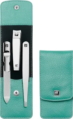 Produktbild von ZWILLING Maniküre Pediküre Set 3tlg. mit Nagelknipser,Mint, Promoset