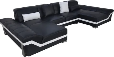 Zdjęcie produktu dla Skórzana sofa narożna do salonu nowoczesna sofa w kształcie litery U z USB
