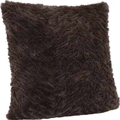 Produktbild von Kissenbezug Kissenhüllen von PTMD Fellimitat Dekokissen ohne Füllung 40 cm braun