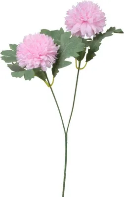 Productafbeelding van Kunstplant van twee knoflookstengels, roze, 57 cm