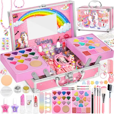 Productafbeelding van 65-Delige Make-Up Set voor Kinderen, Wasbaar en Veilig