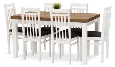Obrázek produktu pro Jídelní sestava ZOJA stůl + 6 židlí
