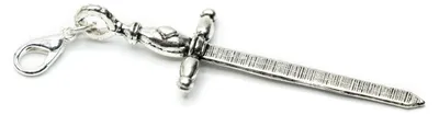 Produktbild von Schwert Charm Miniblings Anhänger Ritter Fantasy Mittelalter Rollenspiel silber