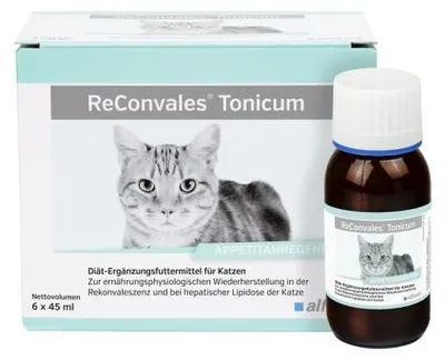 Produktbild von ReConvales Tonicum Katze 6 x 45 ml Aufbaunahrung Appetit Genesung Flüssignahrung