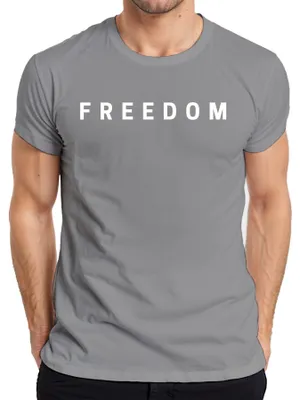 Produktbild von Freedom Charlie Kirk RIP Konservativ Republikaner Turning Point Herren T-Shirt, Grau, M