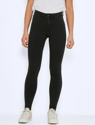 Produktbild von Noisy May Jeans Damen NMCallie HW Skinny Jeans dunkelgrau W31L30