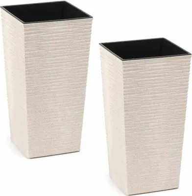 Zdjęcie produktu dla SIENA GARDEN Sadzarka Nizza zestaw 2 sztuk 25 cm biała