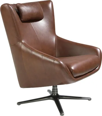 Produktbild von Angel Cerdá Cognacbrauner Leder-Drehsessel 5089