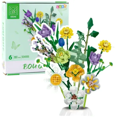 Immagine prodotto di Blocchi da costruzione Bouquet decorativo di fiori colorati 997 pz.