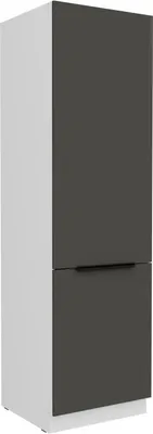 Produktbild von Schrank für Einbaukühlschrank LUNARA – Breite 60 cm, Graphit/Weiß