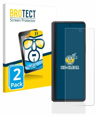 A product packaging for a screen protector, with a graphic of a stylized face wearing sunglasses on the packaging.