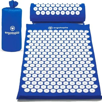 Produktbild von Famanu Akupressurmat Set - Mit Kissen und Tragetasche - Blau