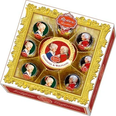 Image de Reber Mozart Baroque boules Constanze et Wolfgang Mozart boules 197g