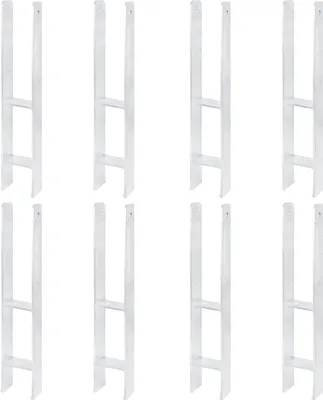 Zdjęcie produktu dla Alberts 8 x wsporniki słupków H, 91x600 mm, grubość materiału 6 mm, głębokość 60 mm, ocynkowane ogniowo