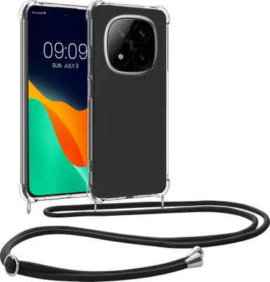 Kwhmobile Necklace Case Für Oppo Find X3 Lite - Silikonhülle Mit Umhängekette (schwarz)