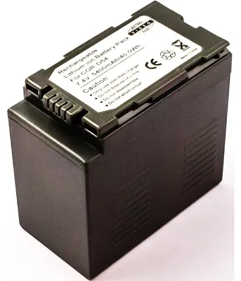 Produktbild von Akku für Panasonic CGA-D54S Li-Ion 7,2 Volt 5400 mAh schwarz.