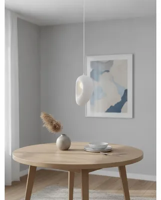 Productafbeelding van Natuurlijke hanglamp Tempus wit 30cm, AI-gegenereerde afbeelding