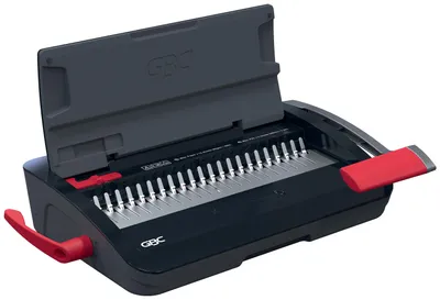 Produktbild von GBC CombBind CB12 Kamm-Bindegerät 165 Blätter Schwarz, Rot
