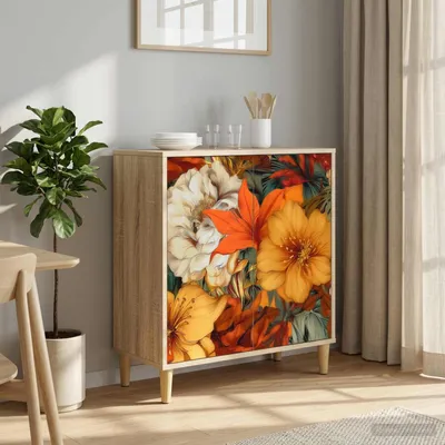Image de vidaXL Meuble de rangement GENNEP Sonoma, 69 x 33 x 75 cm, panneaux de particules