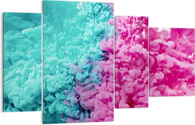 Produktbild von Bild auf Leinwand - Leinwandbild - Abstraktion modern - 120x70cm - Wand Bild - Wanddeko - Leinwanddruck - Bilder - Kunstdruck - Wanddekoration - Leinwand bilder - Wandkunst - DL120x70-3908
