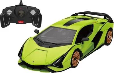 Image de Voiture Télécommandée Lamborghini Sian, 1/18, 8 km/h, Vert, 85 Pièces à Monter